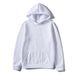 Basic Trend Solid Color Plus Size Hoodie Men's Plain Sports Pullover Sweatshirt_viptrois.com