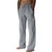 Men's Clothing Men's European And American Independent Station New Solid Color Cotton And Linen Loose Casual Drawstring Multi Pocket Trousers_viptrois.com