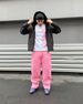 Men's Clothing Elastic Rope Zipper Sweatpants Solid Color Casual Trousers High Hip Hop Rap Street Y2k_viptrois.com