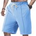 Men's Quick-Dry Ribbed Shorts - British Style Casual Athletic Short Pants For Summer_viptrois.com