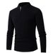 Pure Cross-Border Autumn Winter New Men's Thickened Cable Knit Sweater Zipper Half-Open High Collar Warm Knitted Base Shirt_viptrois.com