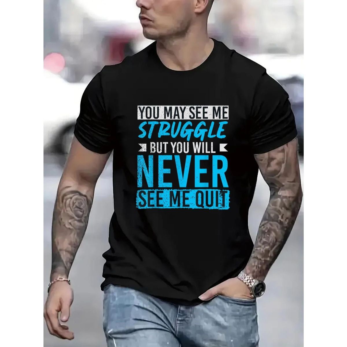 Cómoda Cuello Redondo Casual Mangas Cortas Suave Transpirable Top Hombre Camiseta Verano Primavera Ropa Calle Tela_viptrois.com
