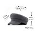 Autumn Winter New Simple Solid Color Military Hat Women British Style Plain Casual Versatile Flat Top Baseball Cap_viptrois.com