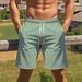 Men's Clothing Summer Swimming Trunks Loose Vertical Stripes Design Shorts Quick Drying 3D Printed Beach Pants_viptrois.com