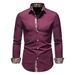 Spring 2025 European-Amecian Fashion Blouse Shirts Men's Single-Breasted Hemd Mit Quadratischem Kragen_viptrois.com