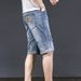 Men's Clothing Denim Shorts Trendy Loose Five Point Summer Thin Casual Ripped Mid Length Pants_viptrois.com