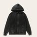 Vintage Washed Zip-Up Hoodie – Heavyweight Cotton Distressed Pullover For Men, Retro Streetwear (L-XXXXL, Black/Grey/Army Green)_viptrois.com