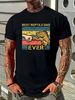 Mens Iguana Dad Funny Iguana Lizard Father Reptile Animal Unisex T-shirt Graphic Casual Streetwear Breathable Soft Versatile Comfortable Fashion_viptrois.com