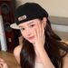 Korean Style Black Beret For Women, Spring And Summer, Breathable Woven, Reversible, Thin Forward Cap, Large Head_viptrois.com