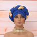 New Twisted Golden Braids Ladies Fashionable And Elegant Headscarf Hat_viptrois.com