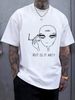 But Is It Art Alien T Shirt Funny Versatile Summer Designer Clothes Casual Soft Unisex Streetwear Comfortable Top For Everyday Wear Fashion_viptrois.com
