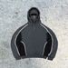 Men's Clothing ins trendy brand double hat personality design color matching hooded sweatshirt autumn and winter new men and women loose sweatshirt_viptrois.com