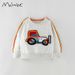 Malwee Sweatshirt Autumn New Long Sleeve Base Shirt Casual Round Neck Children's Clothing_viptrois.com