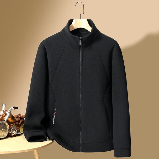 Men's Clothing Factory Direct Men's Outdoor Plus Fleece Jacket Polar Fleece Windproof Warm Sweater Spring And Autumn Jacket_viptrois.com
