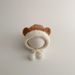 Baby hat Autumn and winter cute super cute Mosaic color ins warm baby sleeve hat children's ear protection hat_viptrois.com