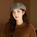 New Large Head Circumference Beret For Women 2024 Korean Version Simple Solid Color Autumn Winter Fashion Artistic_viptrois.com