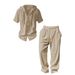 Men's Clothing European And American Men's Sports Casual Suits Hooded Cotton And Linen Long Sleeved Shirts Loose Trousers Suits_viptrois.com