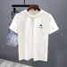 2025 New Summer T-Shirt Men's Short Sleeve Trendy Brand Printed Crew Neck Fashion Top Men's Half Sleeve Handsome T-Shirt_viptrois.com