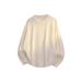 Men's Chunky Cable Knit Sweater - Relaxed Crew Neck Pullover In Grey/Violet//Pink (Sizes M-3XL)_viptrois.com
