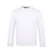 Men's Clothing Relaxed Fit Round Neck Long Sleeve Knit T-Shirt - Soft Textured Cotton Blend For Casual Comfort (Grey Heather, Black, White)_viptrois.com