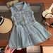 Girls Dress Summer 2025 New Children's Korean Version Sleeveless Vest Princess Dress Western Style Summer Denim Skirt Trend_viptrois.com