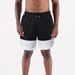 Men's Marathon Running Shorts Quick Drying Fitness Sports Pants 2 Piece Set Color Matching Anti Exposure Tights_viptrois.com
