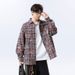 "Men's Vintage Plaid Flannel Shirt – Oversized Long Sleeve Button-Up, Fall Layering Essential (Breathable Poly-Cotton Blend)"_viptrois.com