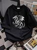 Dragon Skeleton Halloween Fantasy Boys Girls T-Shirt Women Top Graphic Tees Versatile Slightly Breathable Stylish Casual Summer Designer Clothes Unisex Print Round Neck Short Sleeve Female Women Graphic Comfortable Stretched Streetwear Soft_viptrois.com