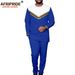 Men's clothing African ethnic solid color cotton men's casual jacket + pants_viptrois.com