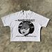 "Men's Y2K Dark Punk Streetwear Graphic Print Cotton T-Shirt - Oversized Fit, Soft & Breathable, Hip-Hop Fashion For Teens & Young Adults"_viptrois.com