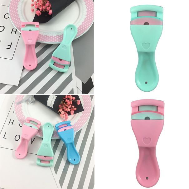 Hislaves Mini Portable Women Beauty Eyelash Curler Eye Lash Curling Clip Makeup Tool-Green_viptrois.com