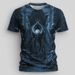 Men's Clothing Men's Skull Monster T Shirt Short Sleeve Outdoor Moisture Wicking Pure Cotton Top_viptrois.com