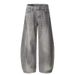 Men's Clothing Wash Jeans Retro And Handsome Vintage Wide Leg Scimitar Pants_viptrois.com