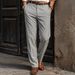 Men's Straight Leg Dress Pants Casual Versatile Cool Loose Fit Drape For Spring And Summer_viptrois.com