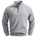 Men's Half-zip Fleece Pullover Hoodie - Stylish Stand Collar, Warm & Comfortable, Casual Loungewear (Navy, Black, Army Green, Light Gray, Beige)_viptrois.com