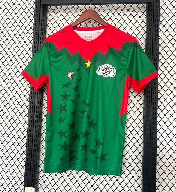 25-26 Burkina Faso Yellow Away New Short-sleeved Top Quick-drying Sweatshirt Breathable Fan Football Jersey_viptrois.com
