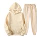 Cross-Border European American Spring And Autumn New Men's Sports Two-Piece Trendy Pullover Hooded Sweatshirt Set_viptrois.com