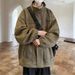 Pulse American Style Suede Men, Spring And Autumn Vibe Trench Coat, Trendy Brand, Cool Japanese Retro Jacket For Men_viptrois.com