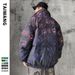Men's Clothing Fashionable Bear Silk cotton Jacket Men's New Winter Jacket Youth Snowflake Print Silk cotton Jacket_viptrois.com