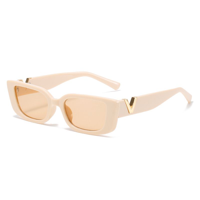 Fashion Square Sunglasses For Women – Trendy V-Shape Frame, UV400 Protection, Lightweight & Stylish (Multiple Colors)_viptrois.com