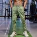 Men's Clothing Thin Ice Silk Sports Trousers Fitness Running Leisure Quick Drying Breathable Elastic Slim Straight Training Pants_viptrois.com