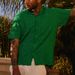 Men's Clothing Men's Summer Knitted Short Sleeved Boys' Loose T Shirts Street Fashion Brand Casual Tops For Men_viptrois.com