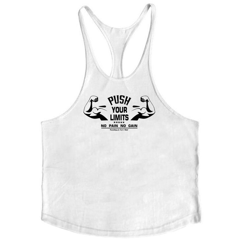 Men's Pure Cotton Fitness Vest Summer Thin Shoulder Strap Bottoming Shirt European And American Sweat-absorbing Breathable Bottoming Shirt Sleeveless_viptrois.com