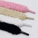 Shoelaces 1.5cm Plush Shoelaces Cute Ins Style Trendy Sneakers Widened Flat Plush Shoelaces Casual Canvas Shoes Accessories_viptrois.com