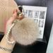 Bag Charms Car Keychain Pendant Fox Fur Ball Plush Bag Pendant Cute Fashion Schoolbag Doll Internet Celebrity Accessories_viptrois.com