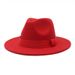 Autumn And Winter Men's And Women's New Big Eaves Hat Korean Version Fashion Woolen Jazz Hat British Style Top Hat CMN047_viptrois.com