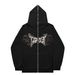 2024 Dark Butterfly Unisex Hoodie Gothic Couple Harajuku Oversized Zipper Sweatshirt_viptrois.com