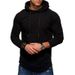 Men's New Sports Sweater Men's Casual Men's Pleated Solid Color Hooded Sweater_viptrois.com
