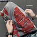 Loom Cross-Border Green Ripped Jeans Men's Spring Autumn Trendy Brand European And American High Street Frayed Edge_viptrois.com