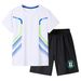 Kids Clothing Boys' Summer Children's Suit Outdoor Quick-drying Short-sleeved Stretch T-shirt Stretch Elastic Shorts Sports Suit_viptrois.com